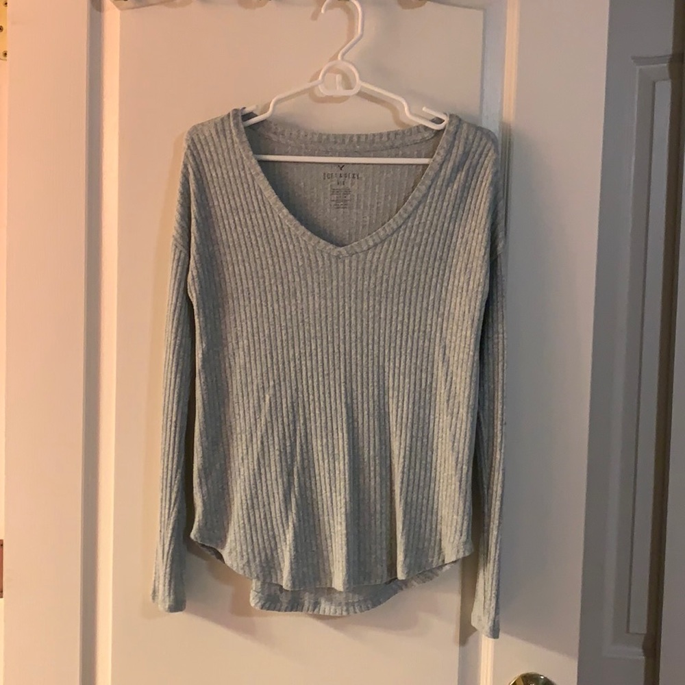 American Eagle Soft and Sexy Mint Stretch Sweater